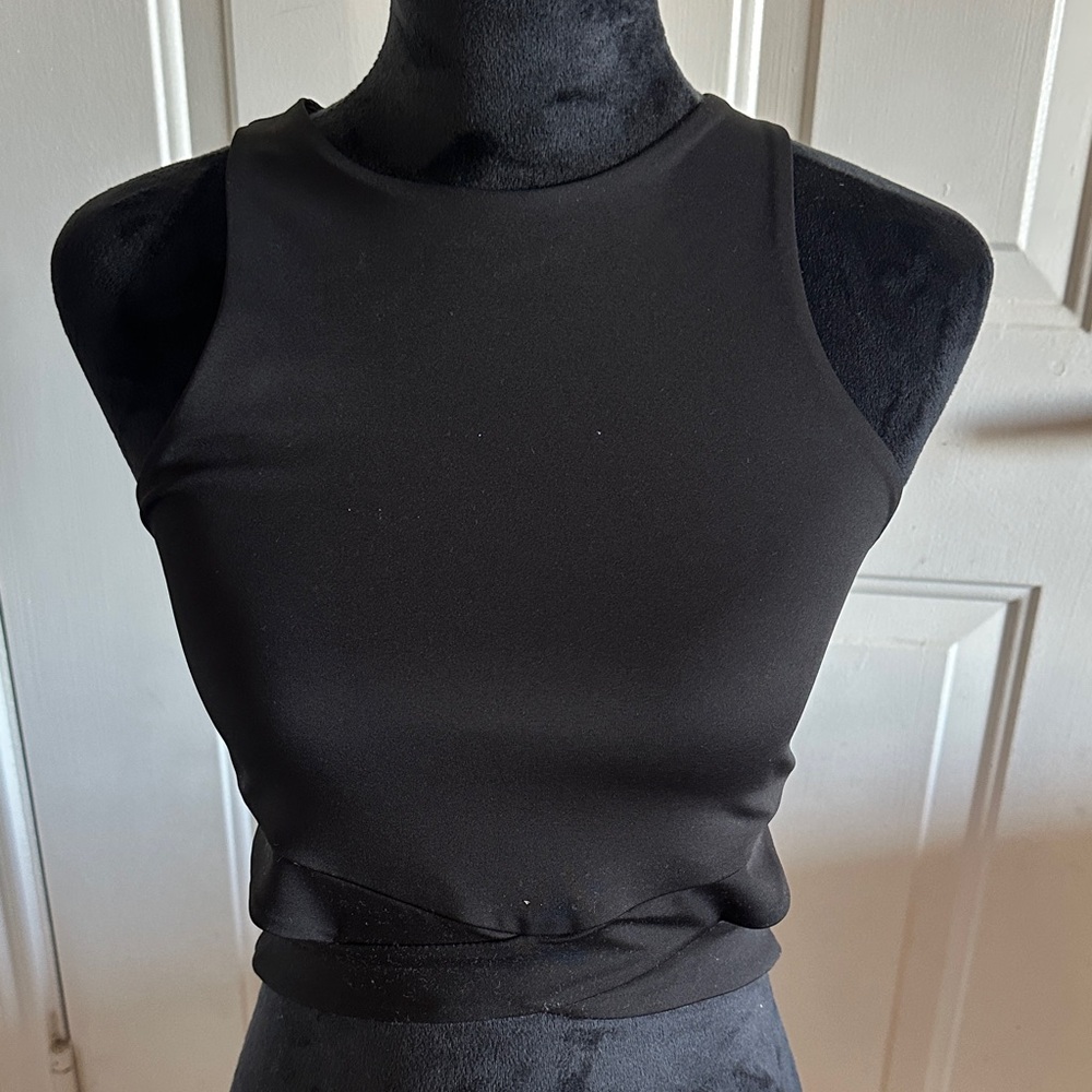 Express Black Crop Top